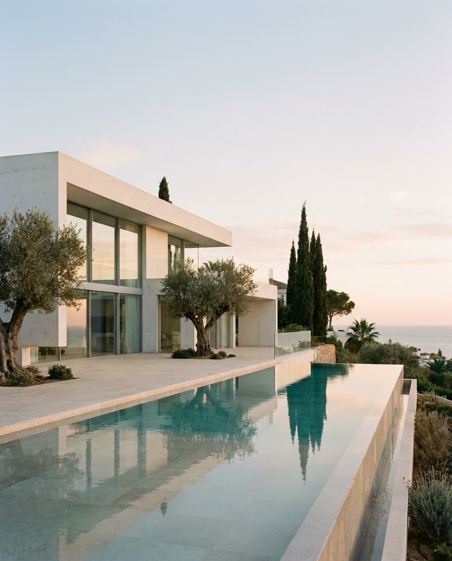 Villa contemporánea con piscina infinita sobre el mar en Estepona, Costa del Sol